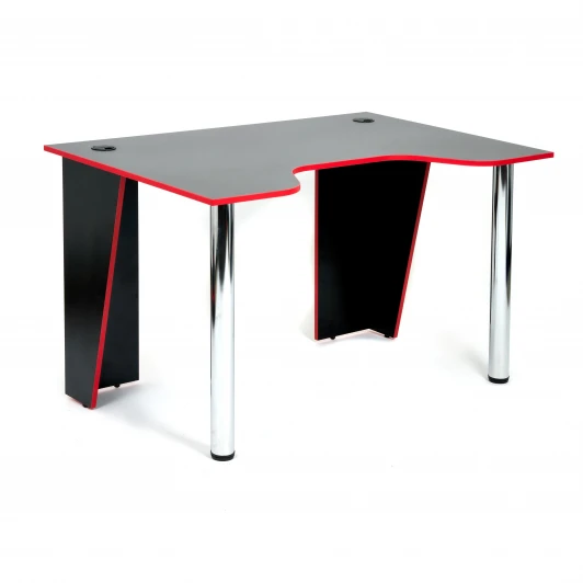 15115 Стол компьютерный Strike-1 (120) NEO black/red; черный/красная кромка