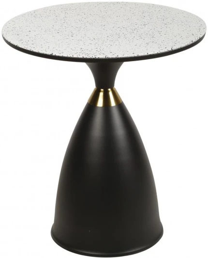 SX-51casa Столик журнальный Бонс SX-51, 51x56 см, белый/черный IST-CASA