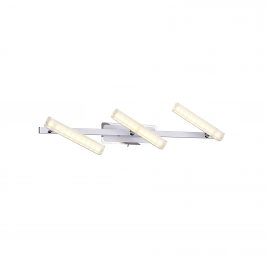 406/3A-Whitechrome Настенно-потолочный светильник IDLamp Roberta White 406/3A-Whitechrome