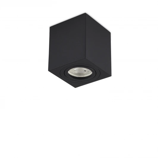 DL18613SQ1B Накладной светодиодный светильник GU10 черный без лампы Donolux Basis DL18613SQ1B