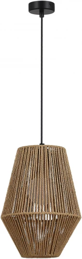 SLE6025-613-01 Подвесной светильник Evoluce Ettan SLE6025-613-01 бежевый/черный E27 1*40W