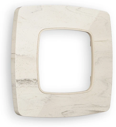 OF940601 Рамка Ambrella Volt OMEGA Opera (Серо-бежевый мрамор) 1-ая OF940601