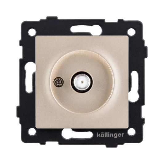 REA-020GD Розетка спутниковая SAT золотой Kollinger REA-020GD для Aspekt, Eleganz, Reflex