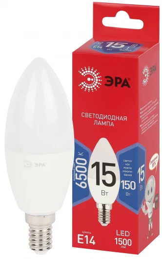 LED B35-15W-865-E14 R Лампочка светодиодная E14 15Вт ЭРА LED B35-15W-865-E14 R LED B35-15W-865-E14 R