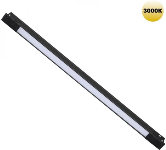 359509 Трековый светильник для низковольтного шинопровода Novotech Flum 359509 черный LED 10W 48V 3000K