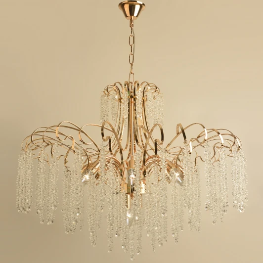 08286-0.4-10 FG Подвесная люстра хрустальная Reluce 08286-0.4-10 FG (220V, на цепи)