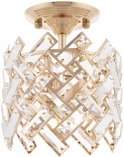 377019/1/50/200 GD Потолочная люстра хрустальная на штанге Arte Milano Sorrento-7019 377019/1/50/200 GD (220V)