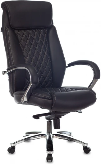 T-9924SL/BLACK Кресло руководителя Бюрократ T-9924SL черный кожа крестовина металл хром