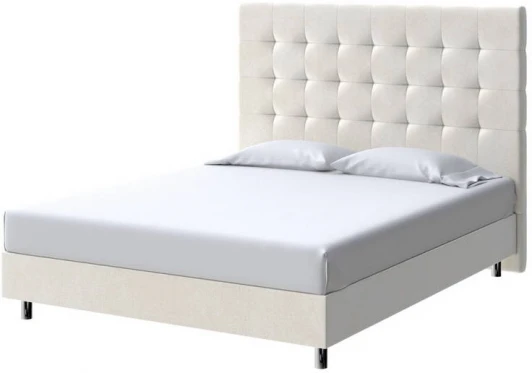 2027557 PROxSON Кровать Madrid Boxspring Standart (Ткань: Велюр Лофти Лён) 140x200