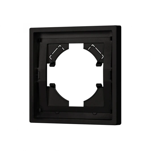 054642 Рамка пластиковая FRM-TENDO-SFPL-1-BK (Arlight, Матовый черный) 054642