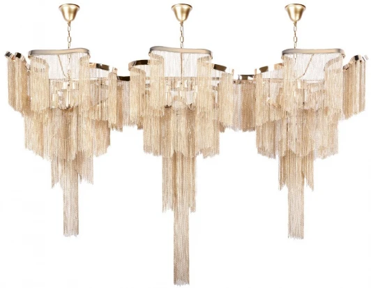 10208/1400R Gold Подвесная люстра Loft It Stream 10208/1400R Gold (220V, на цепи)