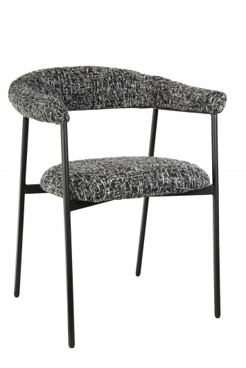 УТ000041723 Стул обеденный Toko черно-белый Stool Group арт.УТ000041723