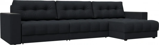 128510 Диван угловой с декором Лига-049 НПБ Лонг Лига Диванов (Замша) арт.128510