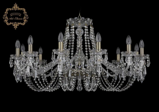 11.23.12.360.Br.Dr Подвесная люстра Art Classic 11.23 11.23.12.360.Br.Dr (220V, хрусталь, на цепи, подсвечник, свеча)