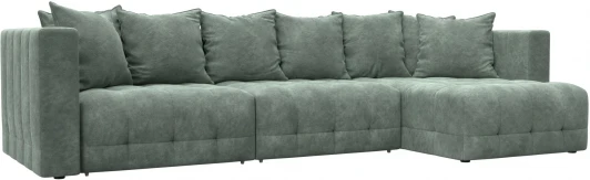 128832 Диван угловой Лига-052 НПБ Лонг угол универсальный Лига Диванов (Велюр) арт.128832