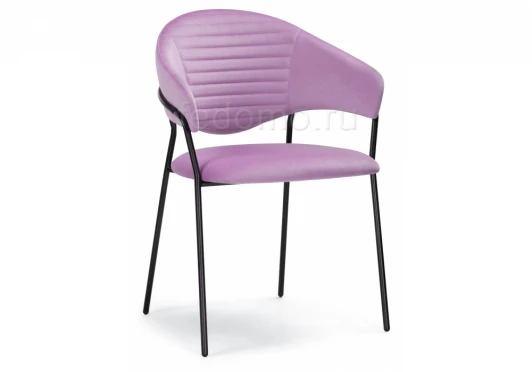 483859 Стул Woodville на металлокаркасе Рансол лиловый / черный глянец 483859