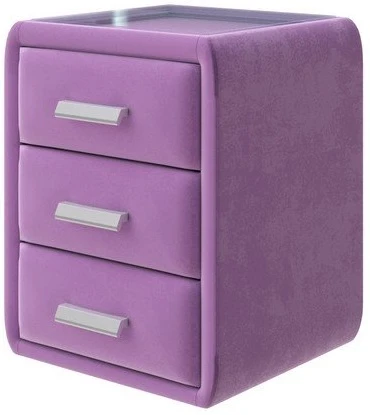 1934315 PROxSON Тумба Soft Mebel (Ткань: Велюр Shaggy Lilac) 51x48