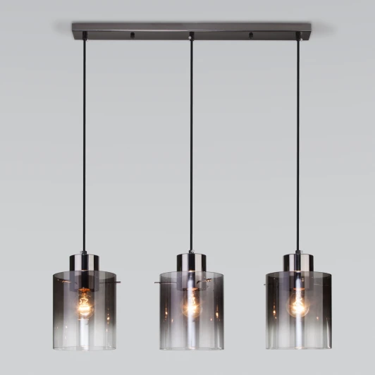 50227/3 дымчатый Умный подвесной светильник Eurosvet Trim 50227/3 дымчатый