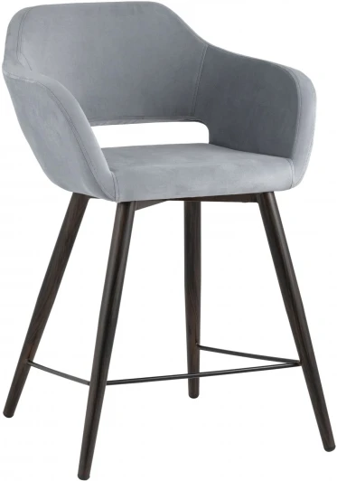 УТ000025169 Стул полубарный Stool Group Саймон велюр серый УТ000025169