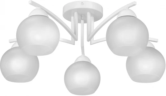 V4285-0/5PL Потолочная люстра на штанге Vitaluce V4285-0/5PL (220V, шарики)