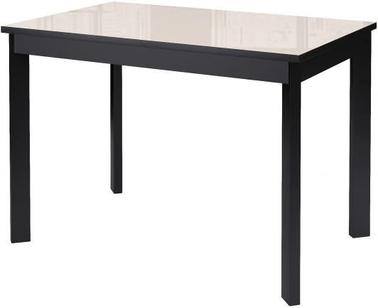 00-00042930 Стол Ls110 стекло крем/Опоры черный Dikline 00-00042930