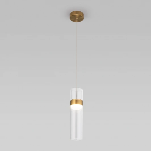 50244/1 LED Подвесной светильник Lumen 50244/1 LED латунь/прозрачный (220V, на проводе)