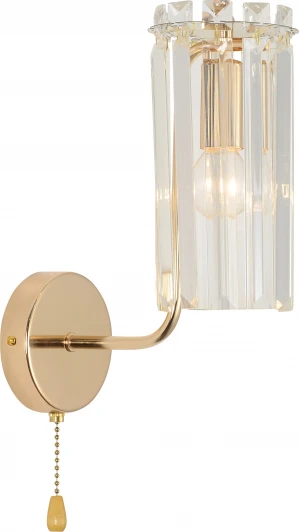 1064-401 Бра светильник Rivoli Zoe 1064-401 настенный 1хЕ14 40 Вт хрусталь с выключателем