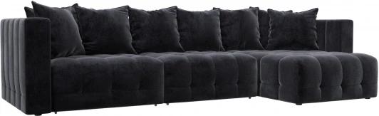 128822 Диван угловой Лига-052 НПБ Лонг угол универсальный Лига Диванов (Велюр) арт.128822