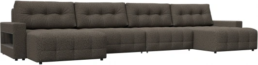 128997 Диван п-образный с полками Лига-053 НПБ Лонг Лига Диванов (Велюр) арт.128997