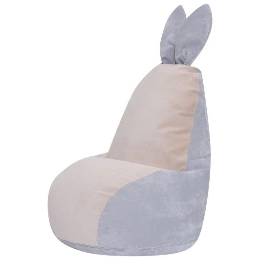 19132 Кресло мешок Dreambag Зайчик Серо-Бежевый (Классический) 19132