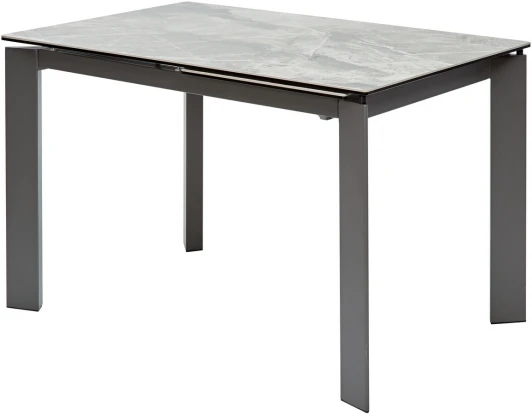 DECDF5052THGITDGRGREY1 Стол CORNER 120 ITALIAN DARK GREY Серый мрамор глянцевый, керамика/ GREY1