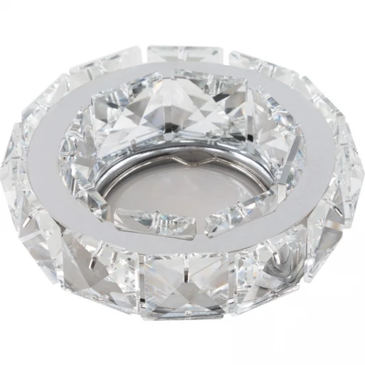 DLS-P111 GU5.3 CHROME/CLEAR Встраиваемый точечный светильник Fametto Peonia DLS-P111 GU5.3 CHROME/CLEAR