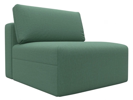 129727 Модуль диван Лига-060 НПБ (ЛДСП,Брус,Фанера,Рогожка/Зеленый) Лига Диванов 129727