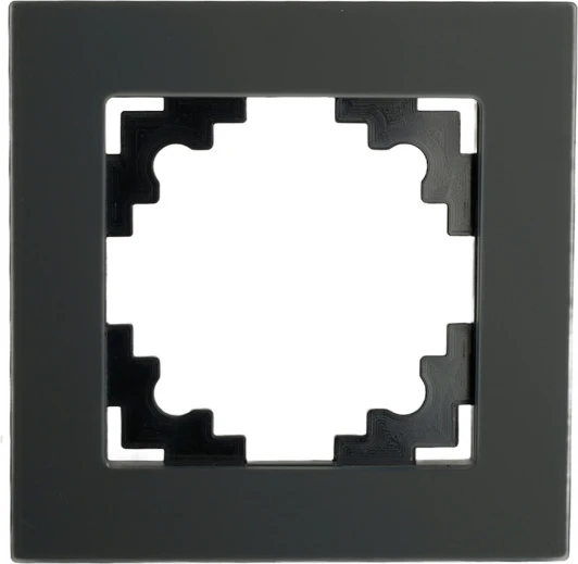 49600 Рамка на 1 пост (черный) Stekker Катрин 49600