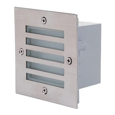 HL943L (079-013-0002) blue Светильник уличный встраиваемый в стену светодиодный Horoz Akik, 1 лампа, никель с белым