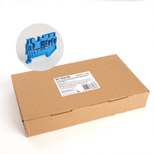 39969 Зажим пружинный 3-х проводной проходной ЗНИ 2,5 мм2 Stekker 39969