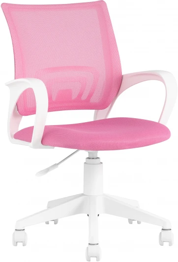 УТ000035494 Кресло офисное TopChairs ST-BASIC-W розовый крестовина пластик белый УТ000035494