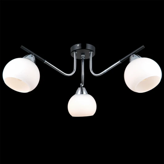 IL0713-3CSQ-24 BK CR LIBRA Потолочная люстра ILLUMICO IL0713-3CSQ-24 BK CR LIBRA (220V)