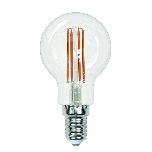 LED-G45-13W/4000K/E14/CL PLS02WH картон Лампочка светодиодная шар прозрачная E14 13W 4000K Uniel LED-G45-13W/4000K/E14/CL PLS02WH