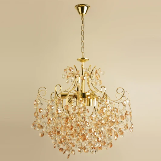 02382-0.4-6+3 FFG Подвесная люстра Reluce 02382-0.4-6+3 FFG (220V, хрусталь, на цепи)