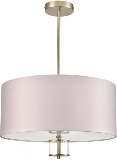 8109/5C Потолочная люстра на штанге Lumion Damona 8109/5C латунь титаниум/бежевый, металл/текстиль/стекло E14 5*40W 220V (круглые)