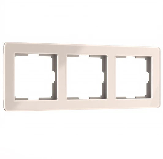 W0032743 Рамка на 3 поста Acrylic (айвори) Werkel W0032743 (a060539)