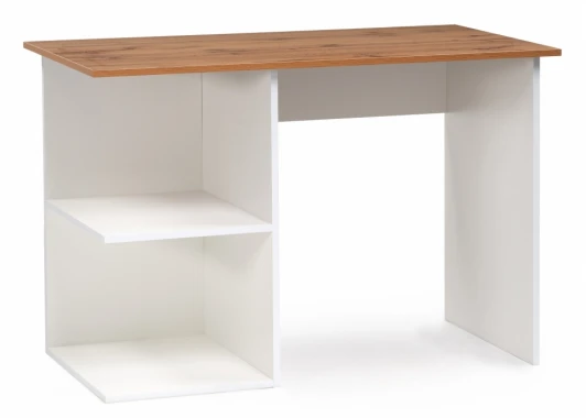 464684 Письменный стол Notta Дольче 110 белый / дуб вотан 464684