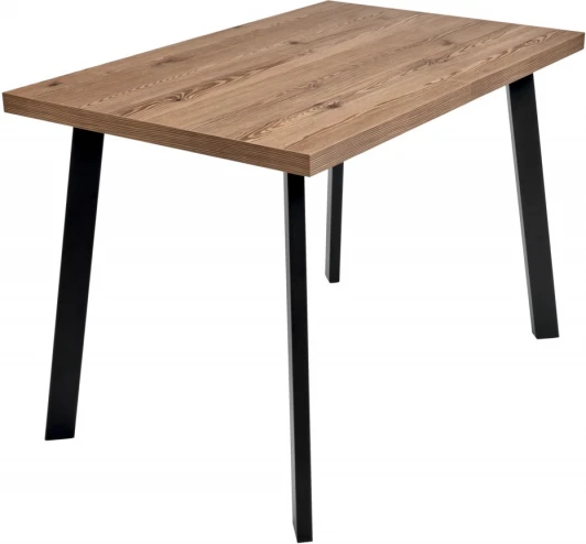 RF 0603 Стол Bradexhome Dublin раскладной 110-140х70х77 лиственница горная, чёрные ножки