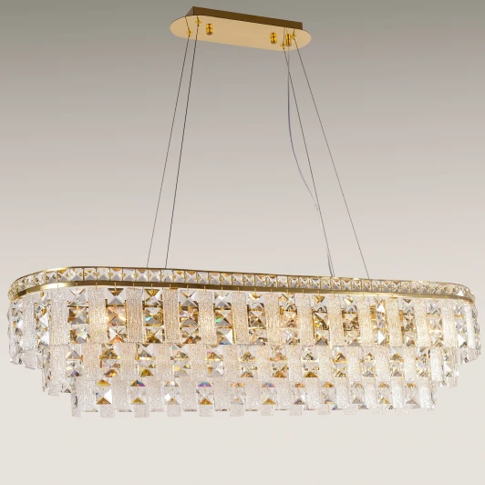 49820-0.4-10L DN Подвесная люстра хрустальная Reluce 49820-0.4-10L DN