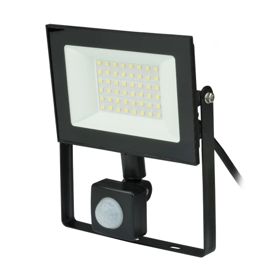 ULF-F62-50W/6500K SENSOR IP54 200-240В BLACK Прожектор уличный Uniel ULF-F62-50W/6500K SENSOR IP54 200-240В BLACK (LED, 220V, датчик движения, датчик освещенности)
