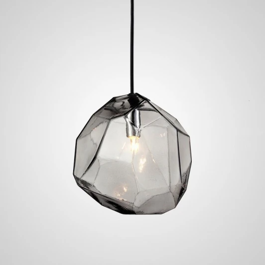JEVIO01 Подвесной светильник Color Ice Cube Pendant Jevio 1 Серый ImperiumLoft Jevio01 (178462-26) (220V, на проводе, шар)