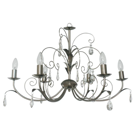 835/6-Whitechrome Подвесная люстра IDLamp 835 835/6-Whitechrome