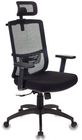 MC-611-H/B/26-B01 Кресло руководителя Бюрократ MC-611-H черный TW-01 сиденье черный 26-В01 сетка/ткань с подголов. крестовина