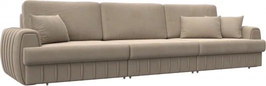 129239 Диван прямой Лига-057 НПБ Лонг Лига Диванов (Велюр) арт.129239